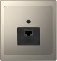 Merten D-Life telephone socket (nickel metallic)